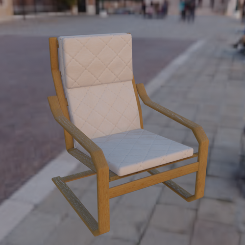 UV unwrapped armchair preview image